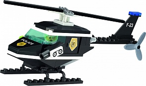 Конструктор - Полицейская техника с фигуркой, 76 деталей, собран (Enlighten Brick, BRICK123 (С))